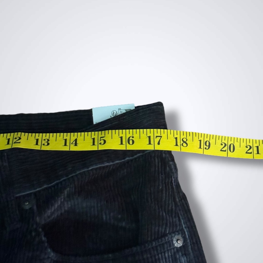 Levis Pants Mens 33 X 32 Black Corduroy Chino Brand New Y2K 5 Pocket - Picture 5 of 8